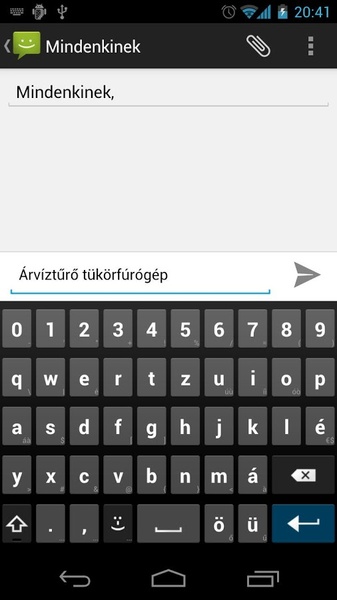 AnySoftKeyboard - Hungarian Language Pack - Preview 5
