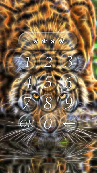 Tiger lock screen - Preview 5