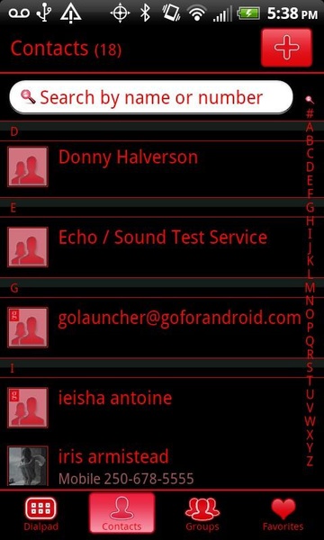 GO Black Red Theme - Preview 4