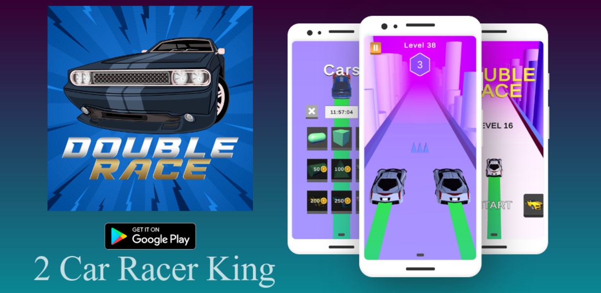 Double Race - 3 Car Racer King - Preview 5