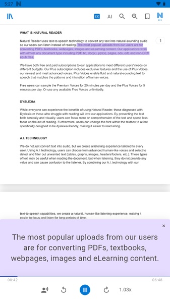 NaturalReader - Preview 2