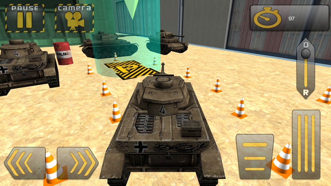 3D Army Tank Parking - Preview 2
