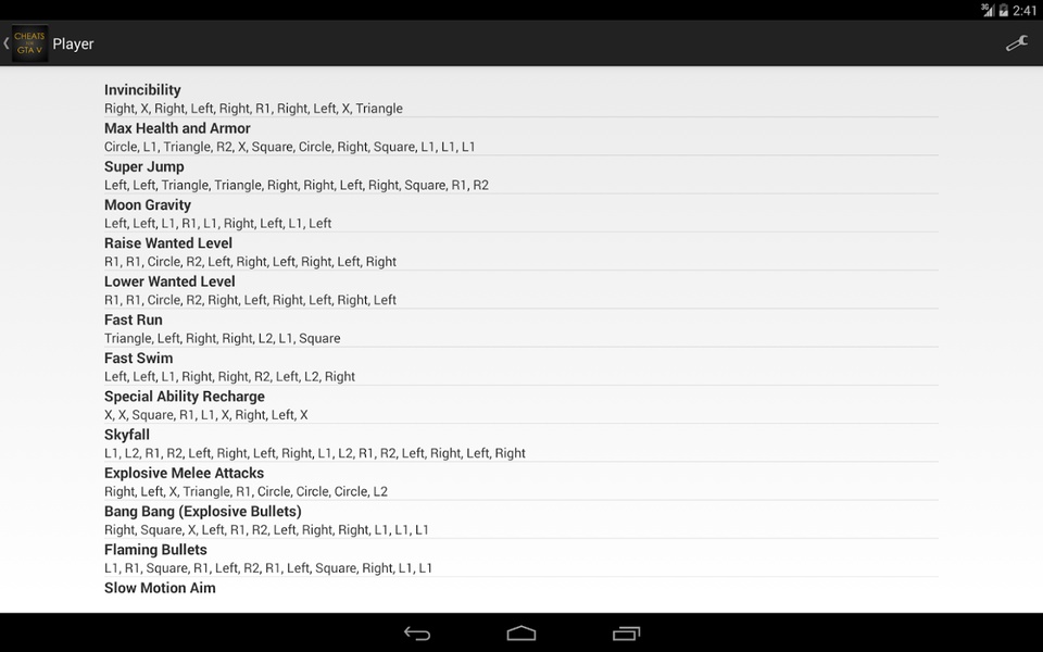 Cheats for GTA 5 - Preview 5