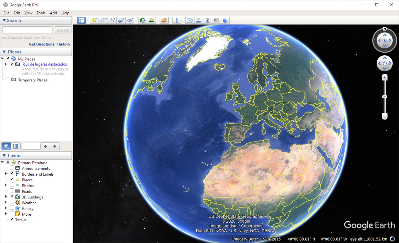 تحميل برنامج جوجل إيرث برو Google Earth مجانا على الكمبيوتر