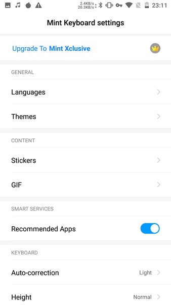 Mint Keyboard - Preview 1