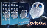 Cute Owl Theme: Can’t sleep night 57 Theme King screenshot 1