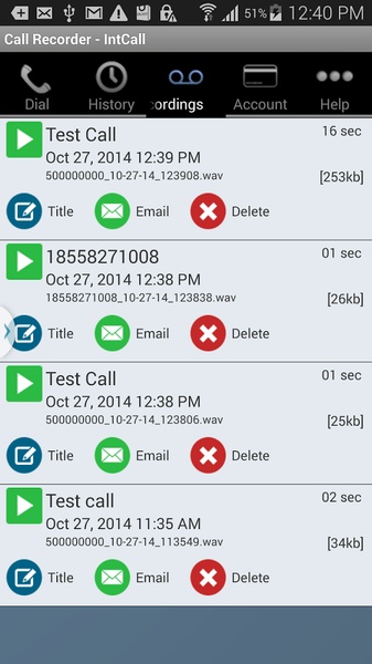 Call Recorder - IntCall - Preview 4
