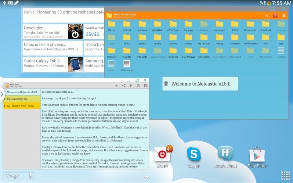 Helios File Manager - Preview 2