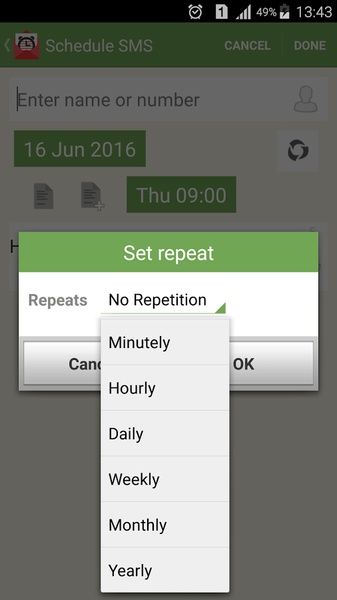 SMS Scheduler Free - Preview 9