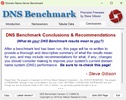 DNS Benchmark screenshot 1