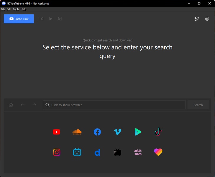 4K YouTube to MP3 for Windows - Download it from Uptodown for free