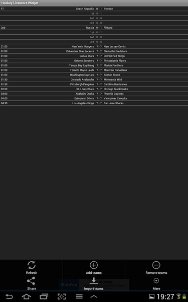 Hockey Livescore Widget - Preview 16