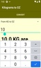 Kilograms to OZ converter screenshot 2