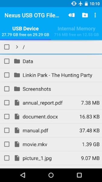 USB OTG File Manager for Nexus Trial - Preview 14