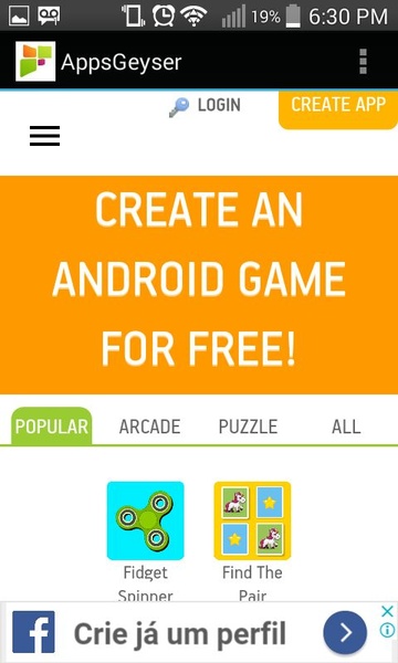 AppsGeyser Mobile - Preview 3