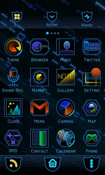 Skyline GOLauncher EX Theme - Preview 3