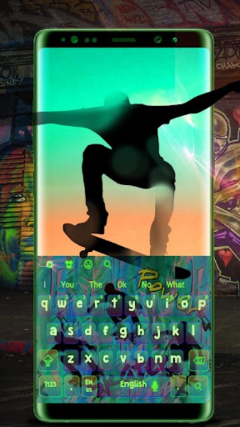 Super Skater GO Keyboard theme - Preview 1