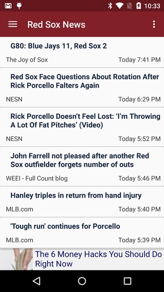 Red Sox News 3.0.1 Screen Prints 6