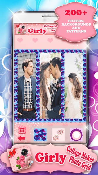 Girly Collage Maker Photo Grid - Preview 4