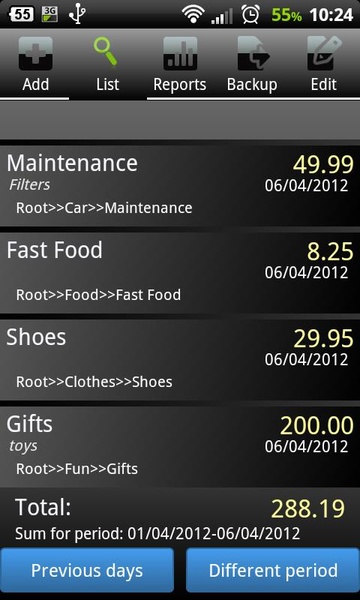 Cost Manager - Preview 11