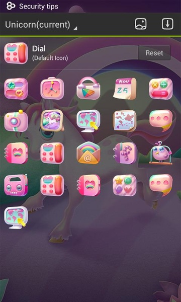 unicorn GOLauncher EX Theme - Preview 1
