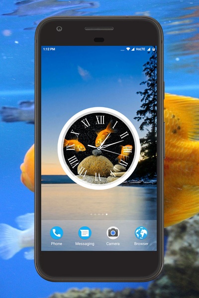 Aquarium Clock Live Wallpaper - Preview 1