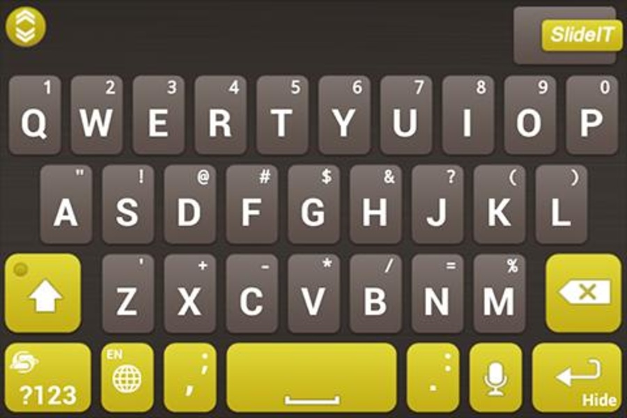 SlideIT Gold mine skin - Preview 1