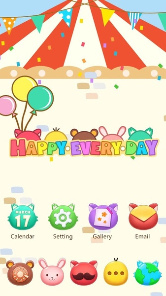 Happytime GOLauncher EX Theme - Preview 3