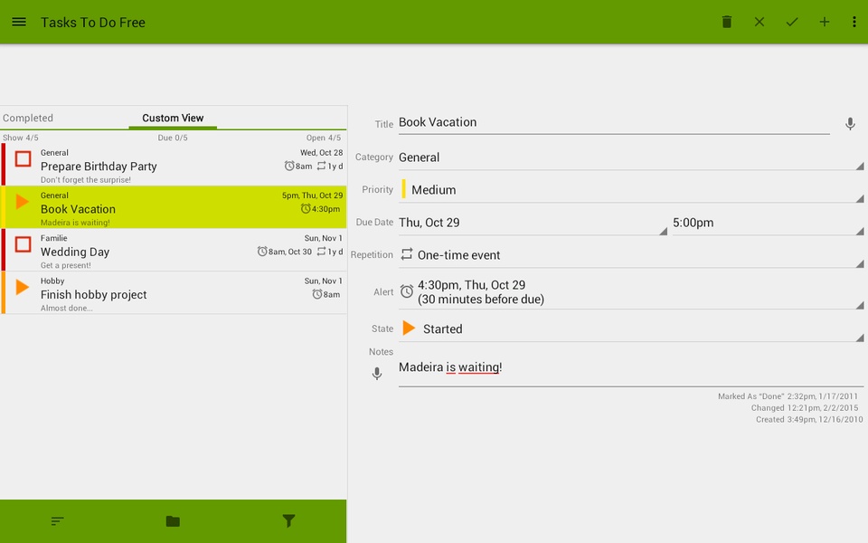 Tasks To Do Free - Preview 4