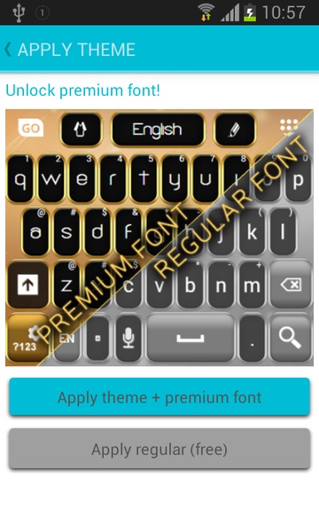 Neon Gold GO Keyboard - Preview 7