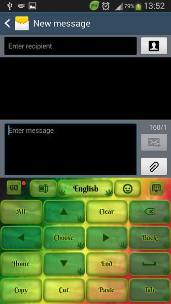 GO Keyboard Rasta Theme - Preview 4