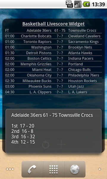 Basketball Livescore Widget - Preview 22