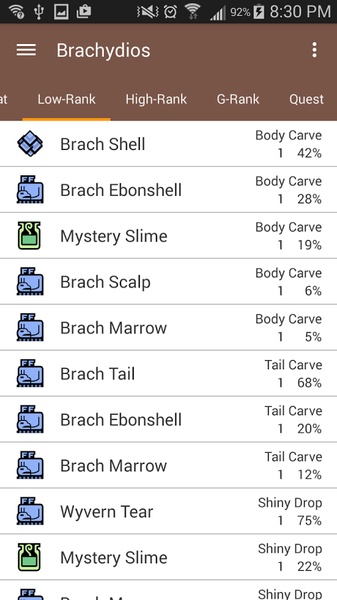 MH4U Database - Preview 1