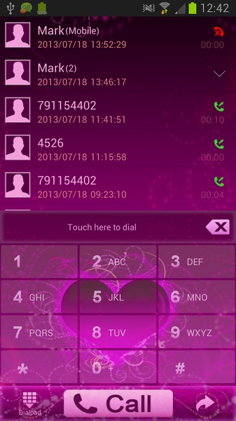 GO Contacts Themes Hearts - Preview 5