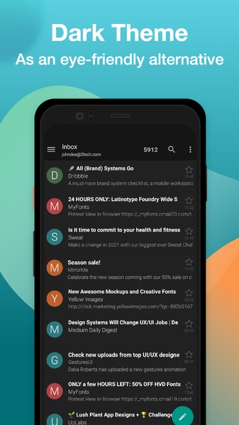 Email Aqua Mail - Fast, Secure - Preview 4