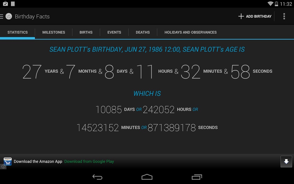 Age Calculator Birthday Facts - Preview 3