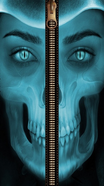 Skull Zipper Screen Lock - Preview 3