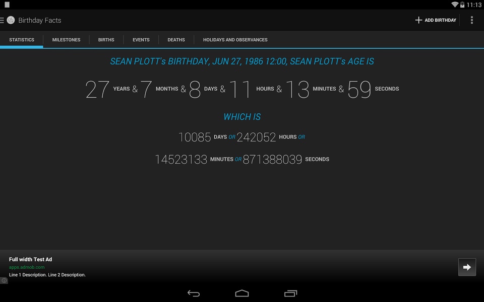 Age Calculator Birthday Facts - Preview 6