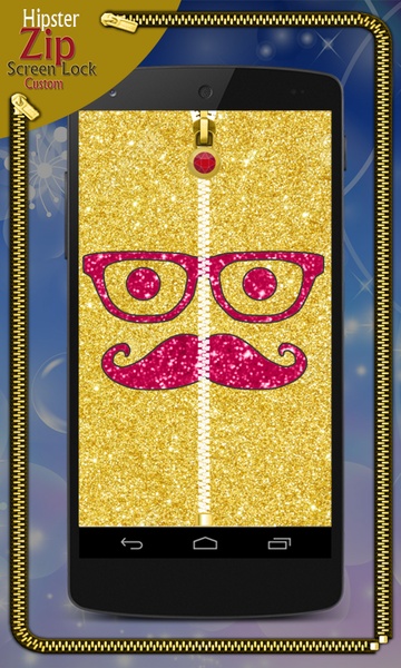 Hipster Zip Screen Lock Custom - Preview 1