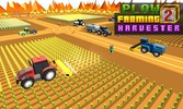Blocky Plow Farming Harvester screenshot 4