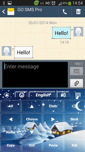 GO Keyboard Winter Theme - Preview 8