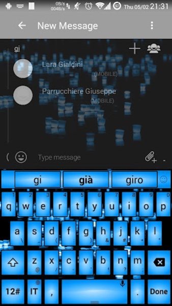 Theme x TouchPal Led Blue - Preview 5
