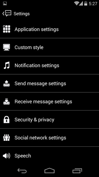 Handcent SMS Skin(Darkness) - Preview 5