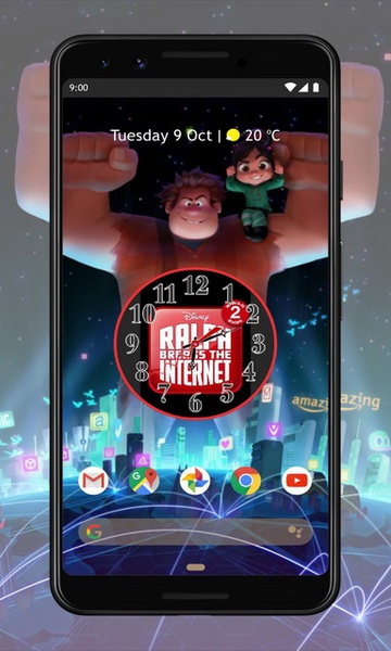 Ralph Breaks The Internet Clock Wallpaper - Preview 4