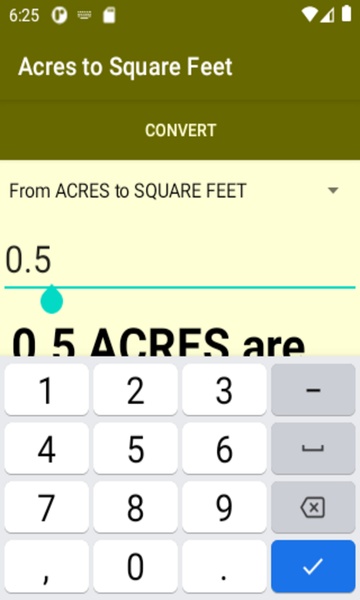 Acres to Square Feet converter - Preview 3