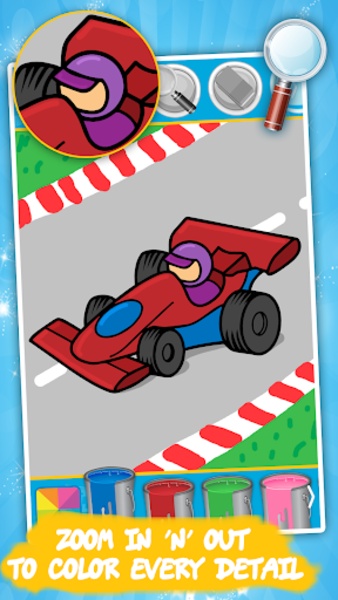 Jogo Superhero Cars Coloring Book no Jogos 360