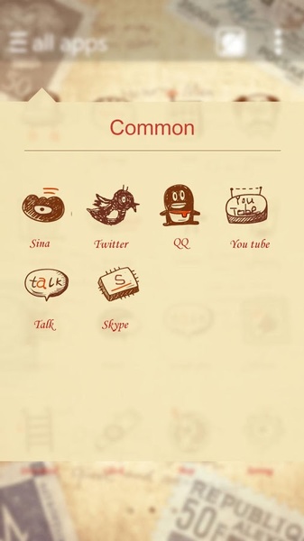 Paper GOLauncher EX Theme - Preview 2