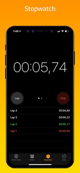 Clock iOS 16 - Preview 2