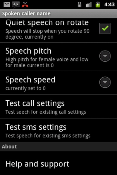 Spoken caller name free - Preview 1