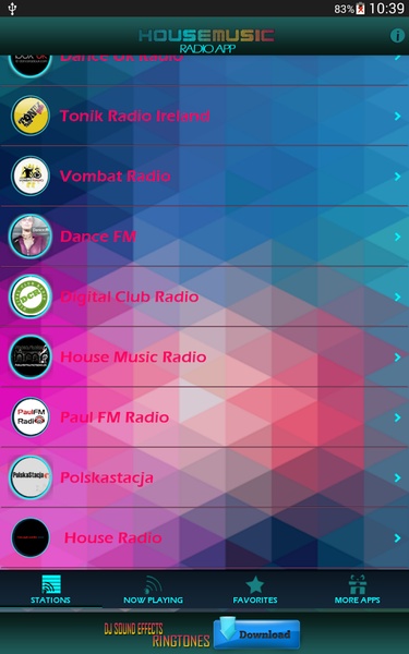 House Music Radio App - Preview 2